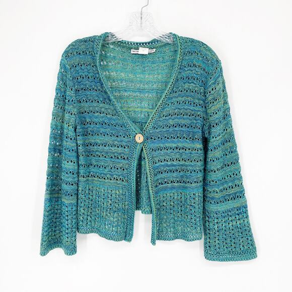 Two-One-Two New York Crochet Knit Sweater Size Small - Picture 1 of 5